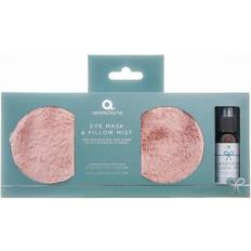 Luxury Pink Fur Satin Back Eye Mask & Relaxing Sleep Pillow Mist