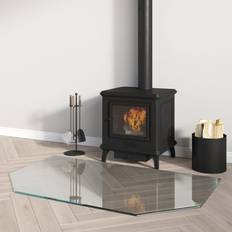 Ethanolkamine vidaXL Fireplace Glass Plate Hexagon 100x60 cm