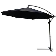 KCT Large 3m Black Garden Cantilever Parasol