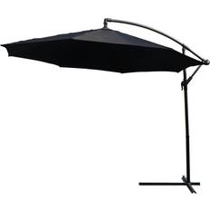 Large 3m Black Garden Cantilever Parasol