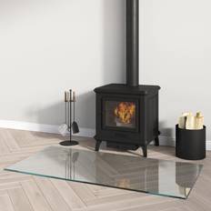 vidaXL Fireplace Glass Plate Rectangular 100x50 cm