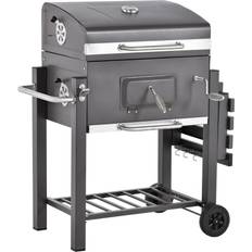 OutSunny Charcoal BBQs OutSunny Charcoal Grill BBQ Trolley Garden Smoker