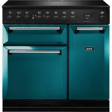 Aga Piano De Cuisson Masterchef Deluxe 90 Induction Bleu Salcombe MDX90EISAL Bleu