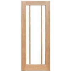 Doors Wickes York Glazed Oak Veneer 3 Interior Door (x)