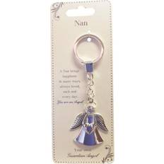 Nan Guardian Angel Keyring With Gemstone Sentimental Gift Idea Her