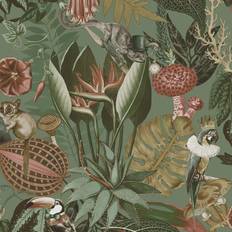 Holden Wonderland Tropical Wallpaper Sage 13401