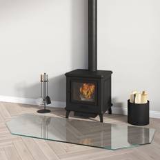 Ethanol Fireplaces on sale vidaXL Fireplace Glass Plate Hexagon 120x50 cm