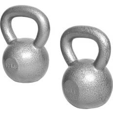 Kettlebells 16kg Gorilla Sports Voordeelset kettlebells 12 en 16 kg gietijzer