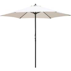 White Parasols OutSunny Umbrella 84D-067CW Steel, Cream