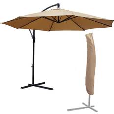 KCT 3.5m Large Mocha Garden Parasol with