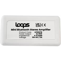 Loops 30W Wireless Bluetooth Stereo Amplifier Audio Receiver Sound System 10M Minimum