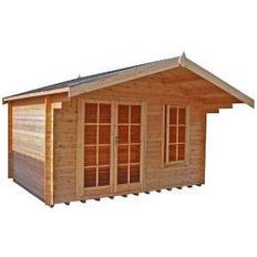 Roof Tiles Shire Cannock 12X8 Toughened Glass Apex Tongue Groove Wooden Cabin