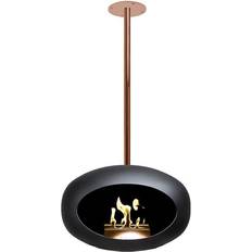 Le Feu Black Sky Bioethanol Fire Rose Gold Bioethanol Fireplace, 120cm