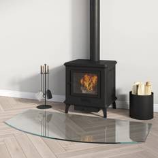 vidaXL Glasplaat openhaard 100x50 cm