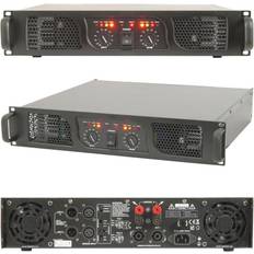 Loops 2800W Stereo Power Amplifier Professional 2 Ohm DJ Speaker System 19" 2U Rack
