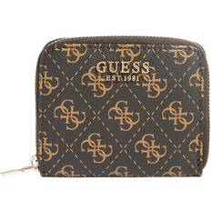 Guess Laurel 4G Logo Mini Wallet - Brown Multi