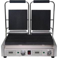 Buffalo Double Ribbed Contact Grill