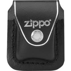 Zippo Lederne Feuerzeugtasche Mit Clip Schwarz