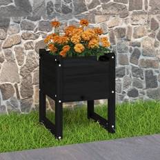 Vasi da Giardino vidaXL Fioriera Bianca 40x40x52.5 cm in Legno Massello di Pino