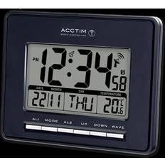 Acctim Infinity RC LCD Alarm Clock In Black