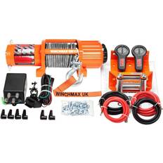 Winches Winchmax 2,268kg 12v Winch. 15m 5mm Steel Rope, 1/4 Clevis Hook