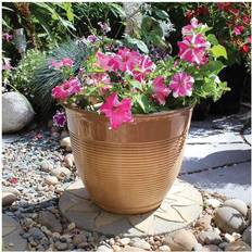 Kingfisher 38cm 32cm Glazed Ceramic Garden Plant Pot Planter