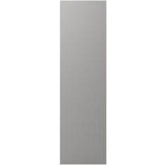 GoodHome Alisma High Gloss Grey Slab Standard Appliance & Larder End Panel (H)2010mm (W)570mm, Pair