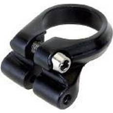 Colliers de selle M-Wave Collier De Selle Aluminium 31.8mm Pour Porte-Bagages Fixations Latérales Noir