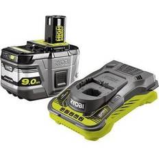 Ryobi Batteries et Chargeurs Ryobi Pack batterie LithiumPlus High Energy 18V One 9.0Ah RC18150-190 1 chargeur ultra rapide 5.0Ah