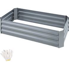 Galvaniseret højbed tectake Højbed Pimpinella galvaniseret 120x60x30cm Højbed
