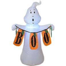 Whirlpools & Badefässer Gerson Aufblasbarer Whirlpool Color Changing Inflatable White Ghost with Boo Sign Black/Orange/White