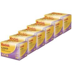 Analogue Cameras Kodak 6 Units GOLD 200 Color Negative Film 35mm Roll Film, 24 Exposures