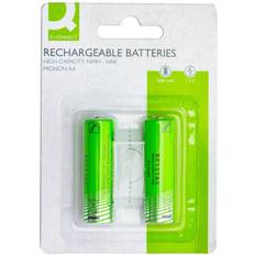 Q-CONNECT NiMH AA-batterier 2 stk