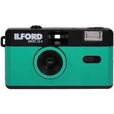 35mm film Ilford Sprite 35-II Reusable/Reloadable 35mm Analog Film Camera (Teal and Black)