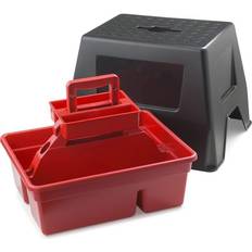 Potties & Step Stools Little Giant Duratote Step Stool with Grooming Box Red Red