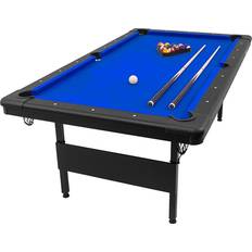 Sports table GoSports Mid-Size 7ft x 3.9ft Billiards Game Table Foldable Design, Balls, 2