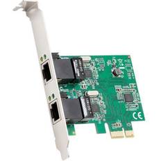 Network Cards & Bluetooth Adapters Syba Multimedia 2-Port Ethernet PCIe x1 Card