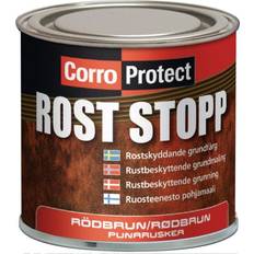 Rost målarfärg CorroProtect Rost-Stopp Rödbrun burk Metallfärg 0.25L