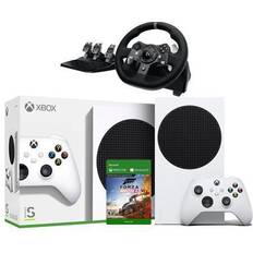 Game Consoles Microsoft Xbox Series S All Digital 512GB SSD Gaming Console with Logitech G920 Racing Wheel Set & Forza Horizon 4