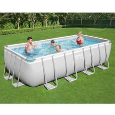 Vrijstaande Zwembaden Bestway Zwembadset Power Steel rechthoekig 488x244x122 cm