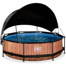 Exit Toys Piscine Exit Toys Piscina con filtro a sabbia per bambini Wood 244 x 76 cm Marron