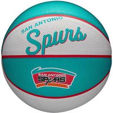 Basketball Wilson Nba San Antonio Spurs Retro Basketball Mini, Grey, Unisex, Balls & Gear, WTB3200XBSAN