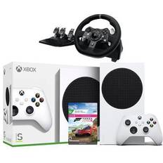 Game Consoles Xbox Series S All Digital 512GB SSD Gaming Console with Logitech G920 Racing Wheel Set & Forza Horizon 5