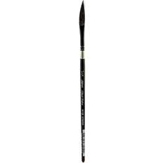 Silver Painting Accessories Black Velvet 1/4 Inch Watercolor Dagger Striper Silver Brush Limited