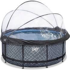 Exit toys rund pool ø360 cm Exit Toys Stone Pool Ø360 cm Grå