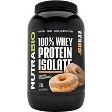 NutraBio Whey Protein Isolate 907g Cinnamon Sugar Donut