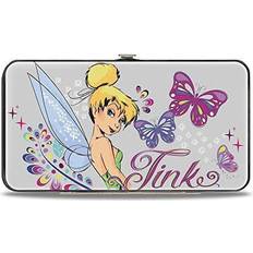 Disney Wallet Hinged Tinker Bell Over Shoulder Pose Sketch Butterflies Multi Color