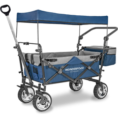 Utility Wagons Wonderfold S-Series Utility Premium Folding Wagon with Canopy, Multicolor