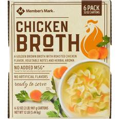 Broth & Stock Member's Mark Chicken Broth 32 oz, 6 pk. 32oz 6pcs