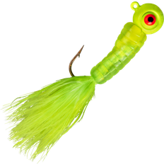 Lindy Lindy Fuzz-E-Grub Jig 1/8 oz. Hot Yellow Hot Yellow